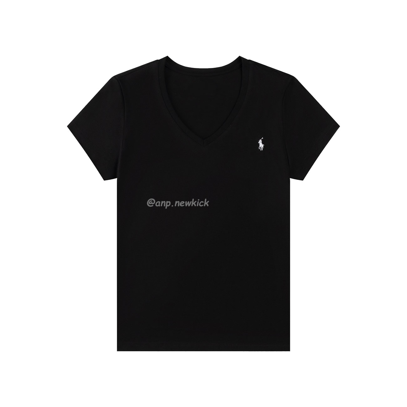 Ralph Lauren Classic Pony Womens V Neck Short Sleeved T Shirt (4) - www.newkick.org